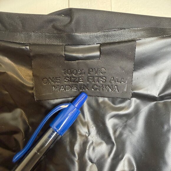 Vtg Salem Fresh On The Scene Cigarettes Windbreaker 90s Retro Black Neon PVC OS - Picture 9 of 12